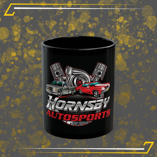 Hornsby Autosports Black Coffee Mug