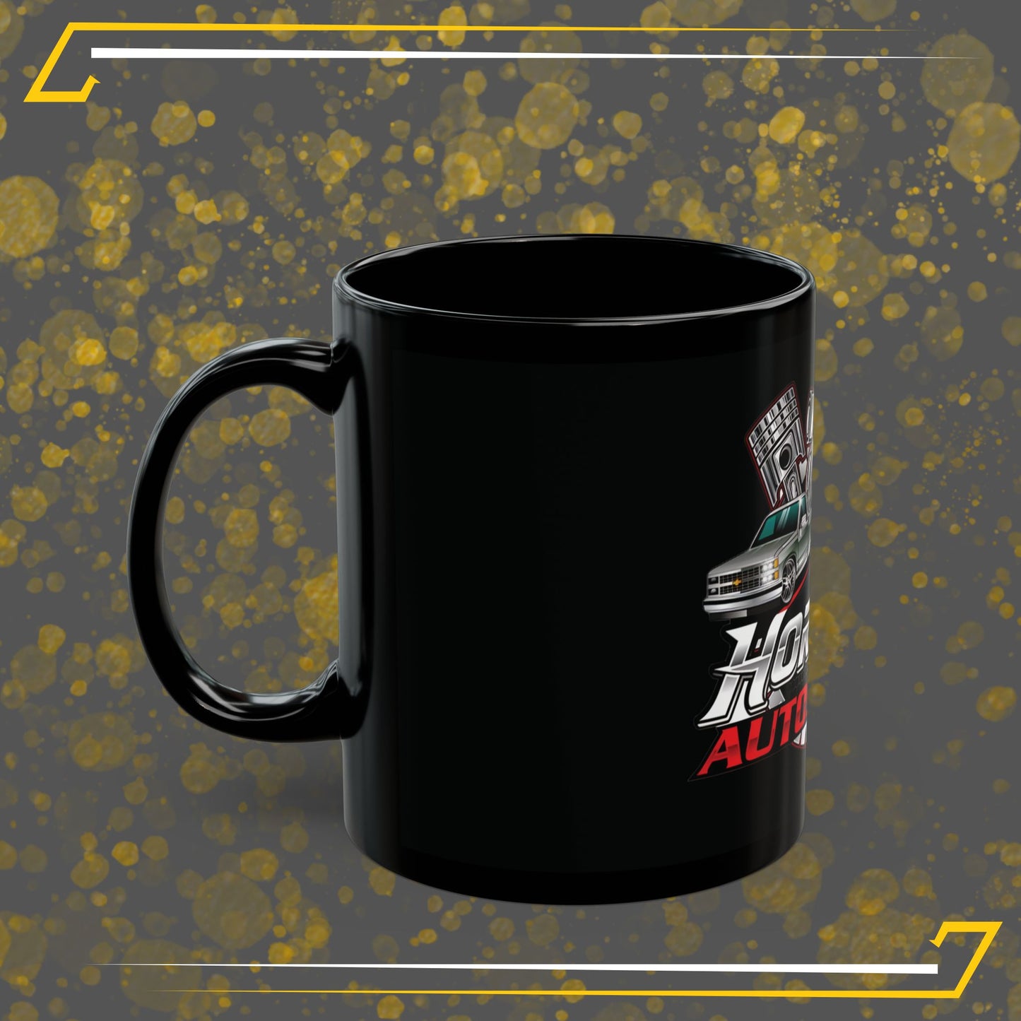 Hornsby Autosports Black Coffee Mug