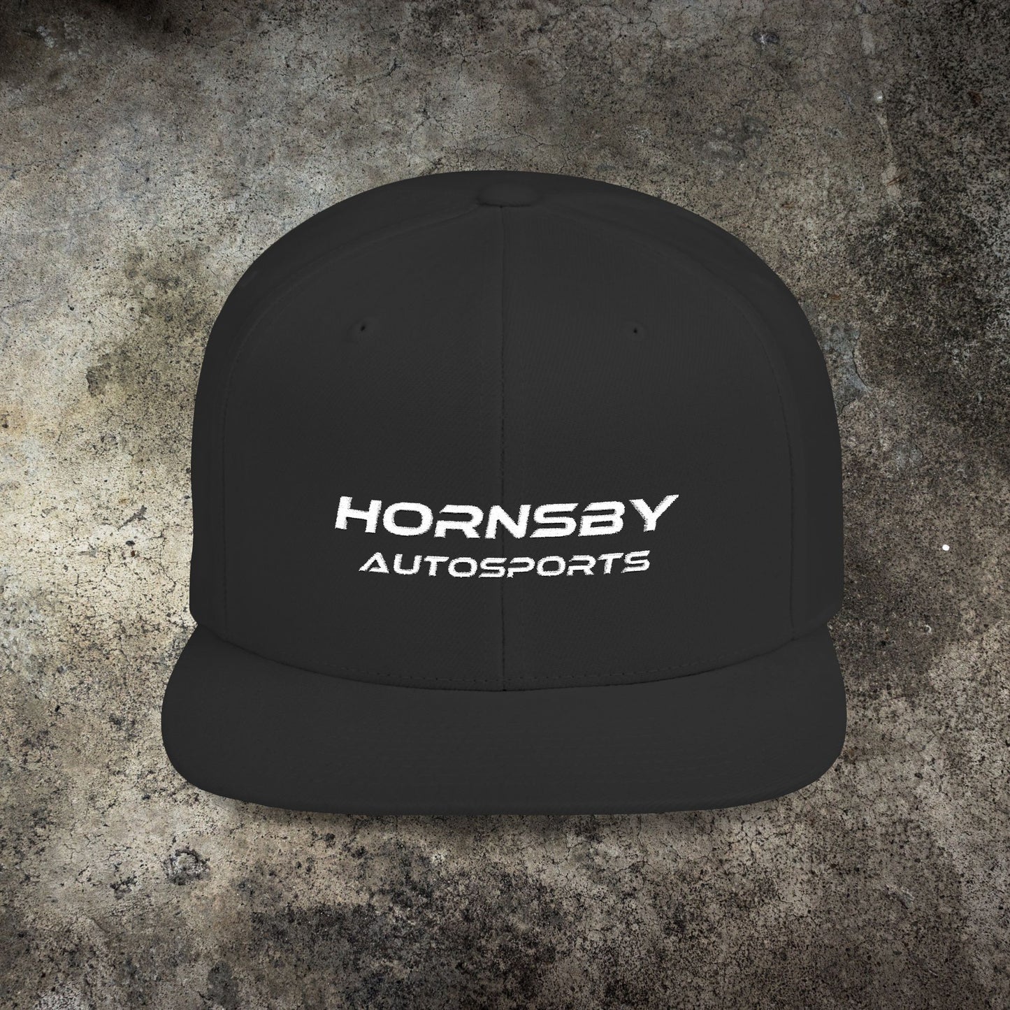 Hornsby Autosports Flat Bill Snapback Cap
